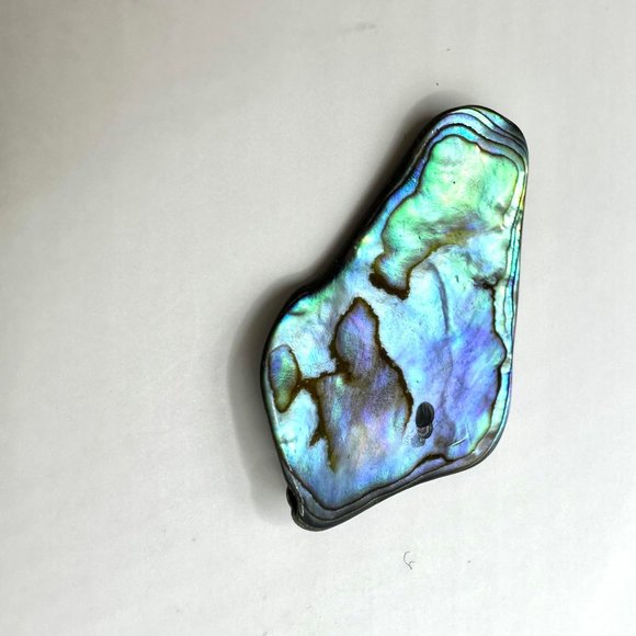 1.5" Abalone Shell Ocean Sea Pendant Holographic Beach - Picture 6 of 8